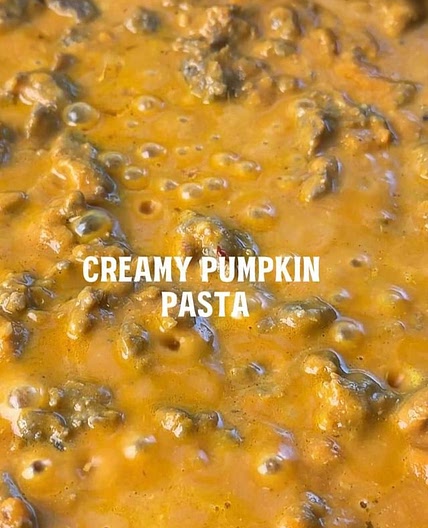 Creamy Pumpkin and Sausage Pasta