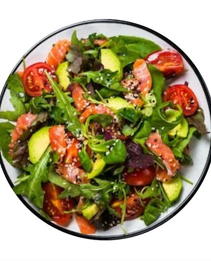 Avocado salmon salad