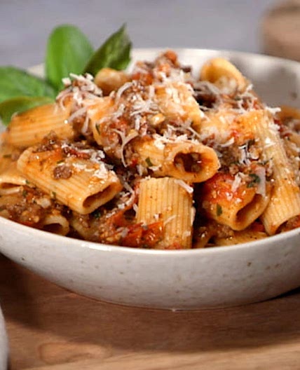 Rigatoni with a Quick Cherry Tomato Ragu Recipe