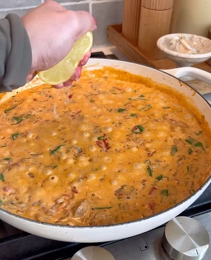 Creamy Orzo with Chicken Sausage