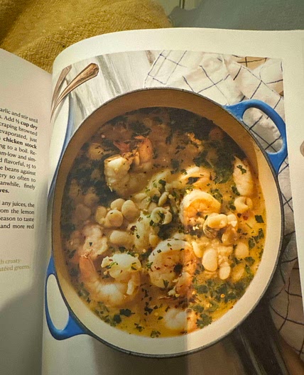 White bean scampi stew