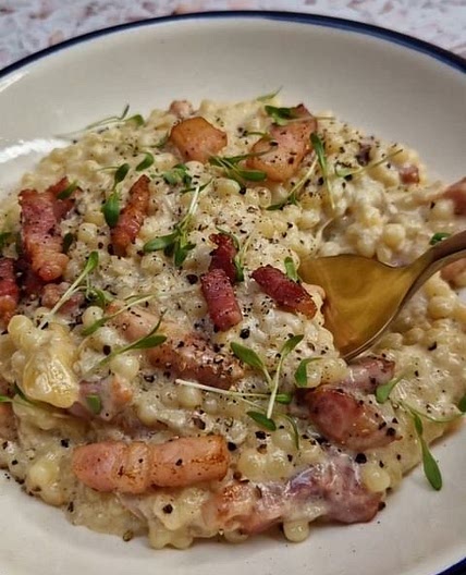 Couscous perlé au fromage à raclette