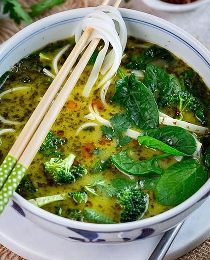 Soupe thaï brocolis