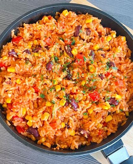 One Pot Mexikanische Reispfanne