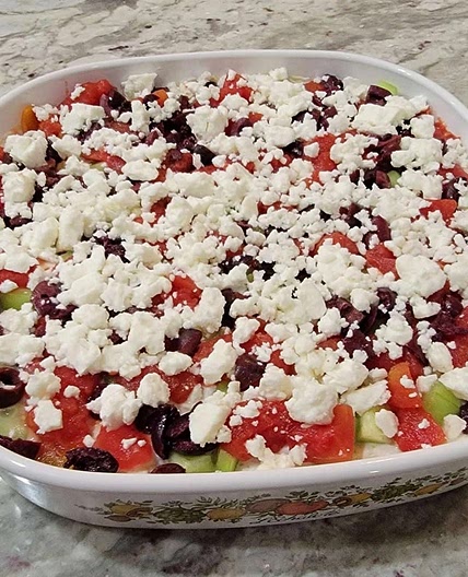 Roy’s Light Mediterranean 7-Layer Dip