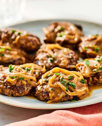 Hamburger Steak with Onions and Gravy