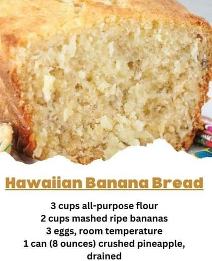 Hawaiian Banana Bread