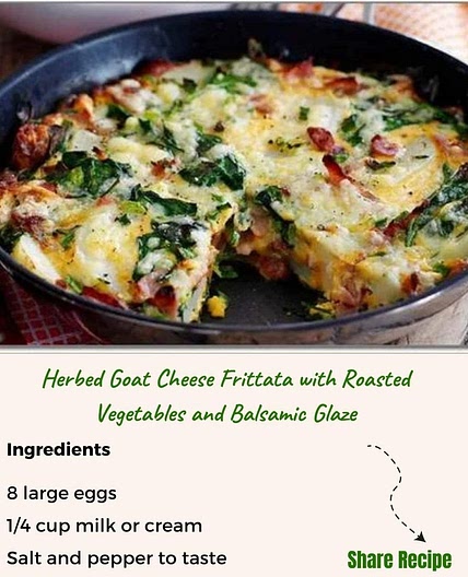 Roasted vegetables frittatta