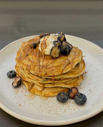 Blueberry pancakes