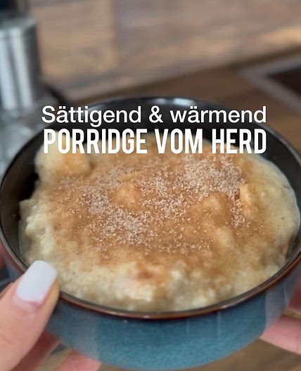 Porridge vom Herd