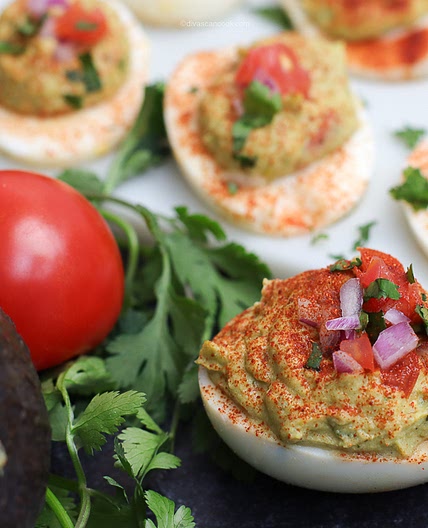 Fiesta Avocado Deviled Eggs