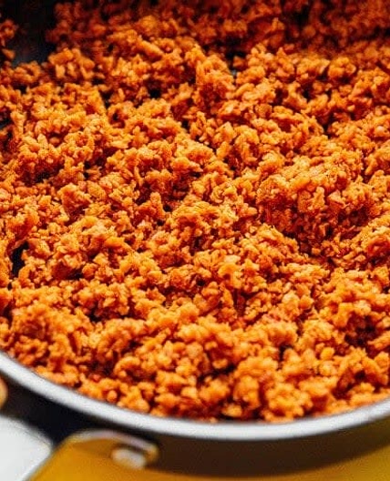 Lightly-Seasoned VEGAN Beaf Crumble