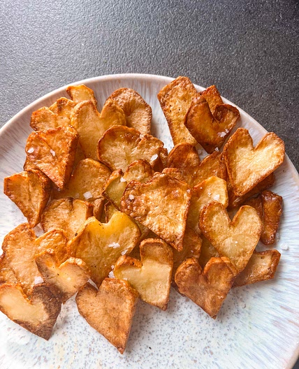 AIRFRY HEART POTATOES