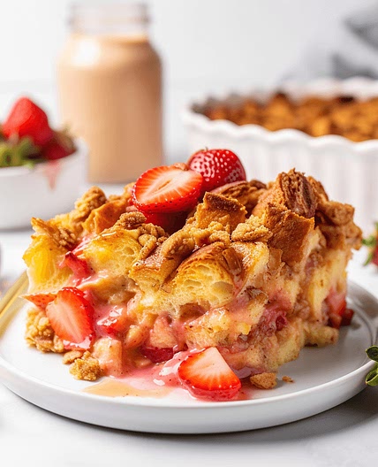 Sunrise Strawberry French Toast Casserole