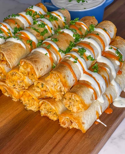 Buffalo Chicken Taquitos 