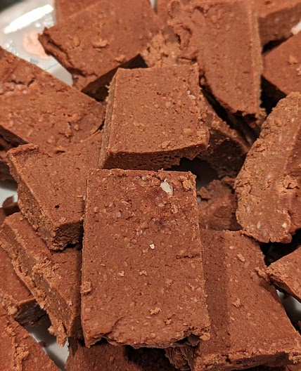 Coconut Chocolate Fudge Squares