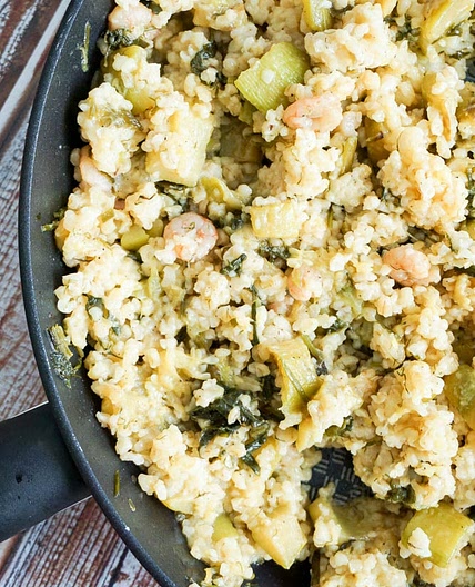 Shrimp and Zucchini Bulgur Recipe