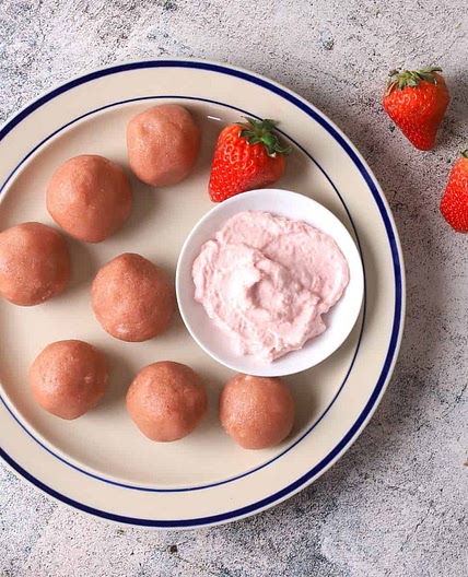 Strawberry Protein Bliss Balls