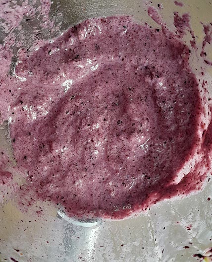 Orange blueberry smothie