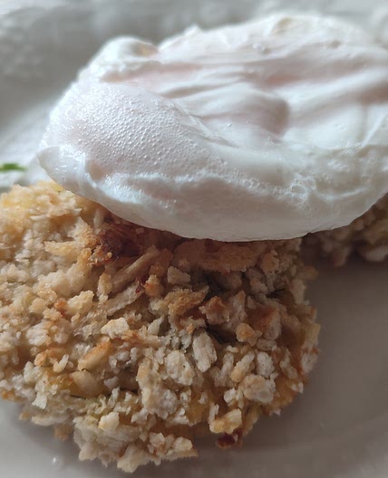 Prawn Fishcakes with Poached Egg