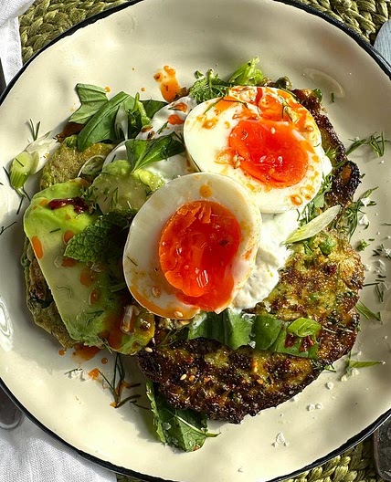 Pea pancakes 