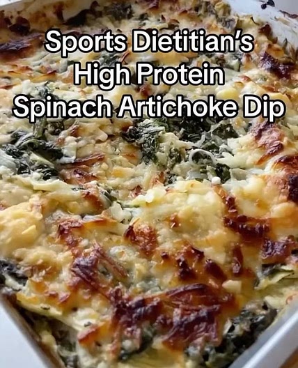 HIGH PROTEIN SPINACH ARTICHOKE DIP🤩🤩