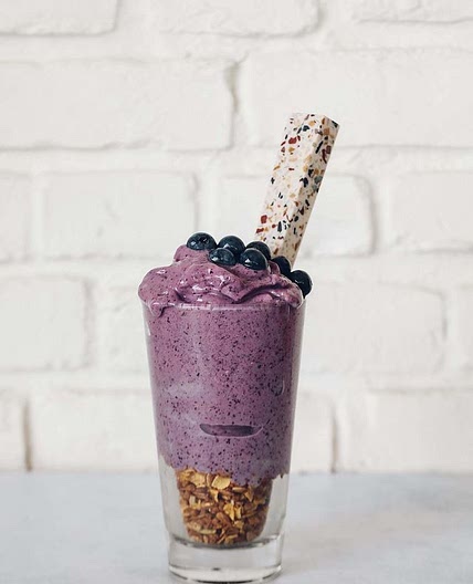 Banana free smoothie 🫐