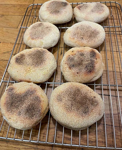 Sourdough English Muffins
