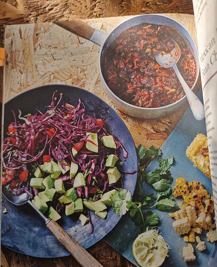 Mexican black bean chilli bowl