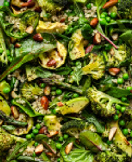Green vegan salad