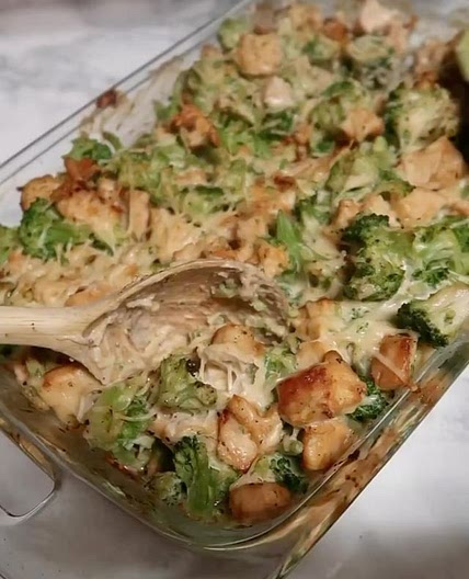Low Carb 4 Chicken Alfredo Bake
