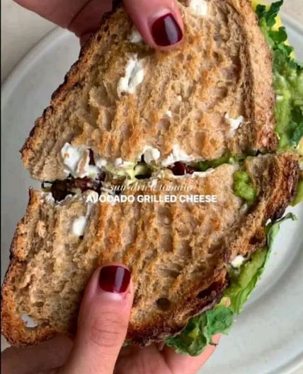 sun-dried tomato avocado grilled cheese