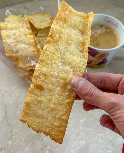 CROSTOLI (Italian sweet pasta sheets)