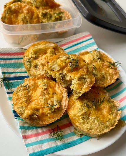 Low Carb Broccoli Cheese Muffins 