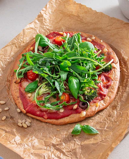 GF Pizza Crust (Easy, High Protein, Vegan)