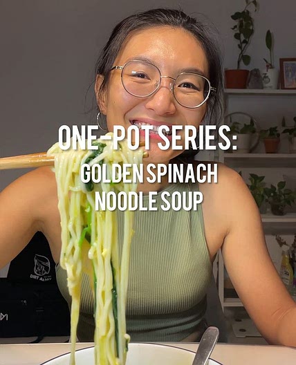 Edit-One Pot Golden Spinach Noodle Soup