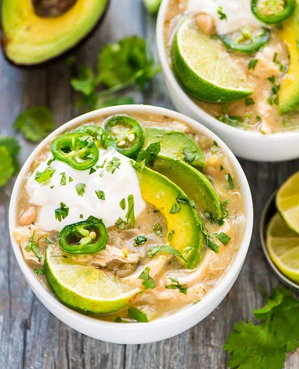 Slow Cooker White Chicken Chili