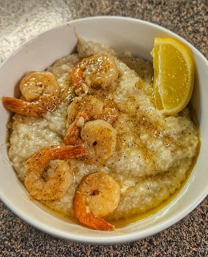 Lemon-Garlic Shrimp and Grits