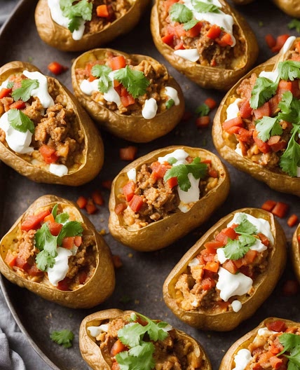 Turkey Chilli Jacket Potatoes Recipe