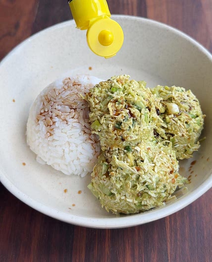 Shredded Tofu and Avocado Rice Bowl
