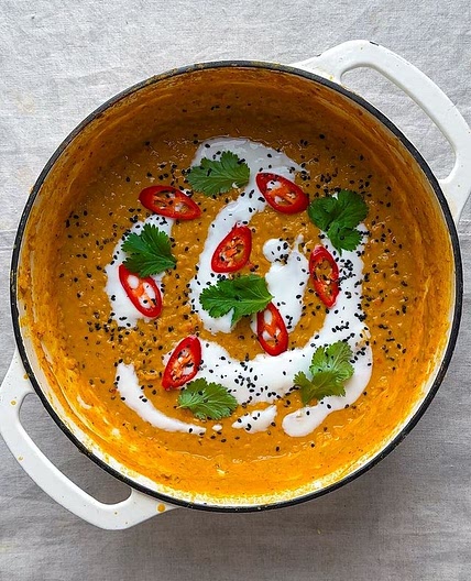 Coconut Red Lentil Dahl ready in 30 minutes and in 1 pot! 🍛 Save