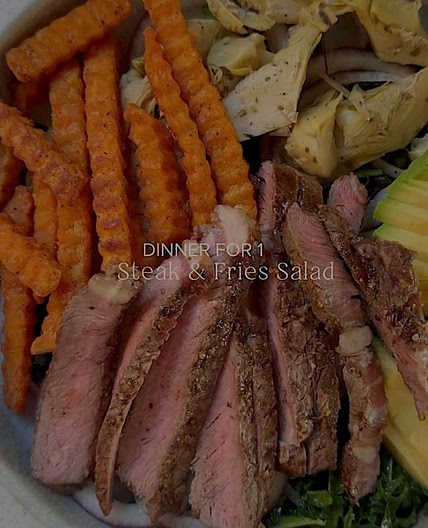 Steak and Fries Salad