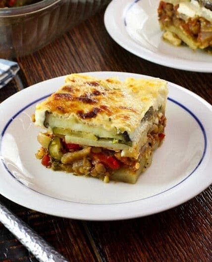 Instant Pot Roasted Vegetable Moussaka
