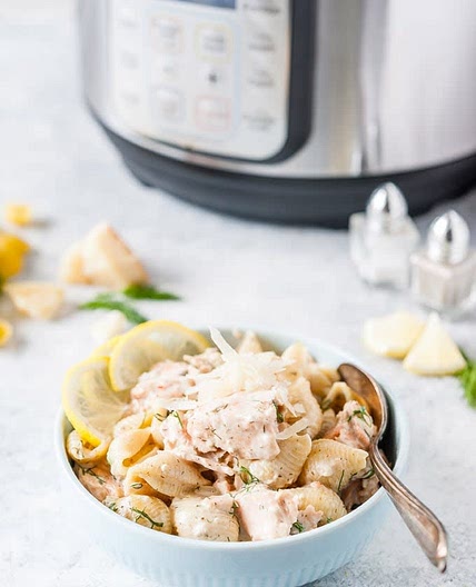 Instant Pot Creamy Salmon Pasta