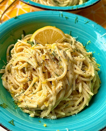 Creamy Lemon Dill Spaghetti
