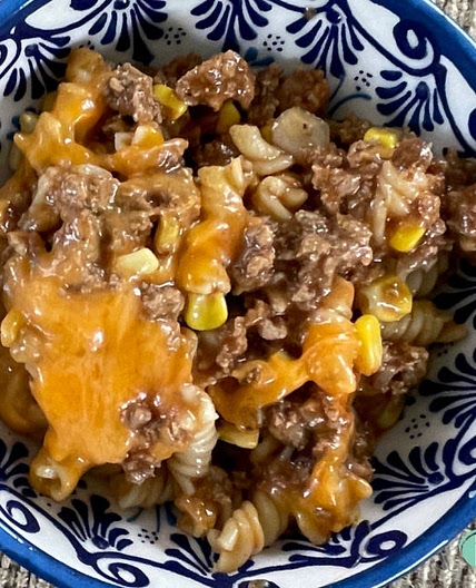 Ground Beef and Corn Noodle Casserole(FREEZER MEAL)
