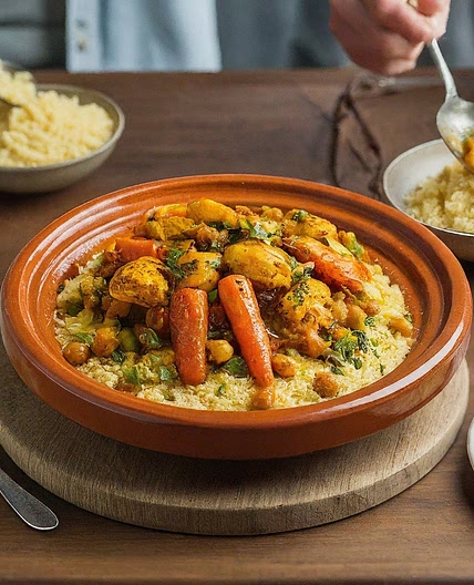Moroccan Chicken Tagine with Couscous