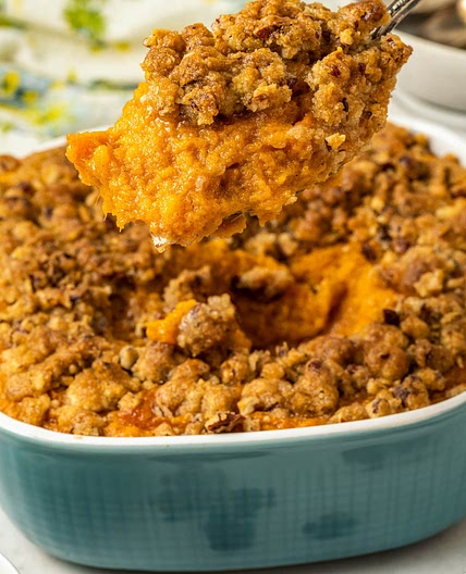Air Fryer Sweet Potato Souffle