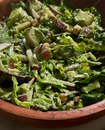 Immune Boosting Chopped Salad (with the BEST dressing)