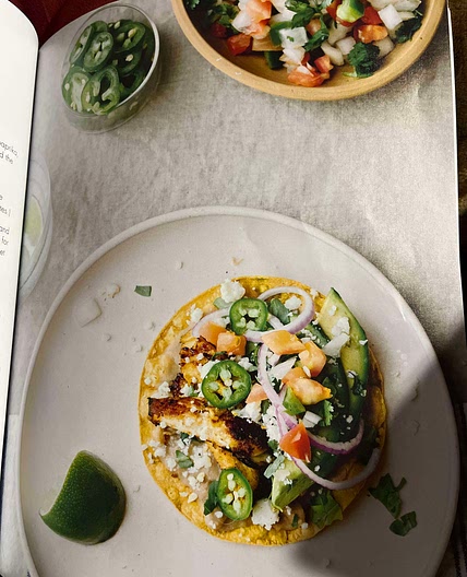 Fiber-full chicken tostadas